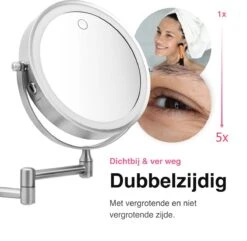 MH Products - Make Up Spiegel - Rond - Wanspiegel - Spiegellamp - 5x Vergroting - 17,5 Cm CM 10 MH Products - Make Up Spiegel - Rond - Wanspiegel - Spiegellamp - 5x Vergroting - 17,5 Cm CM -Cosmetisch Korting 1200x1171 6