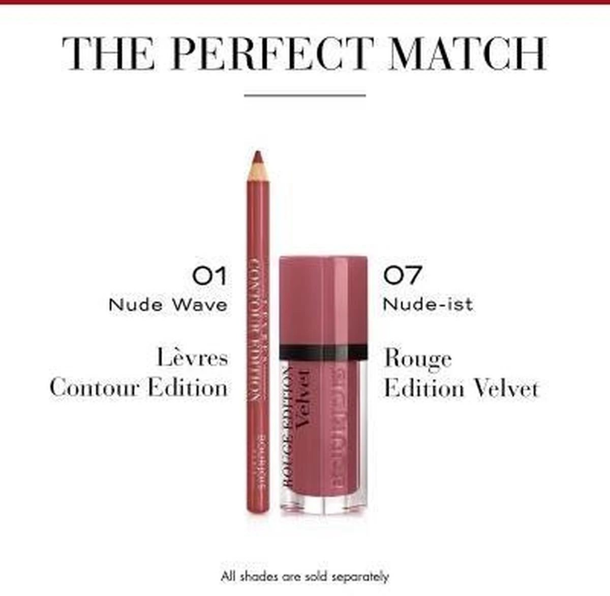 Bourjois Levres Contour Edition Lip Liner Contour Lip Pencil - 01 Nude Wave 6 Bourjois Levres Contour Edition Lip Liner Contour Lip Pencil - 01 Nude Wave - Afbeelding 6