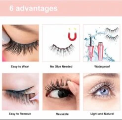 Nepwimers Zonder Lijm | Magnetische Wimpers | Eyeliners | Diamond Wimpers | Pincet | Wimperset | Model Diamond | Fake Lashes | M5 Lashes Diamond Set | Herbruikbare Wimpers | 3D Wimpers | Kit | Waterbestendig | Natuurlijke Wimpers | Waterproof -Cosmetisch Korting 1200x1175 2