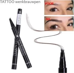 Wenkbrauw Microblade Pen - Tattoo - BRUIN 03 - Watervaste Microblading Wenkbrauwpen - Eyebrow Tattoo Pen - Make Up - 4 Punts Pen -Cosmetisch Korting 1200x1178 4