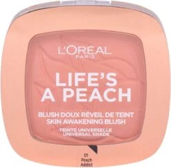 L’Oréal Paris Make-Up Designer Wake Up & Glow Blush - 01 Life's A Peach - Blush -Cosmetisch Korting 1200x1180 3