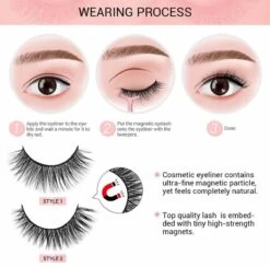 Nepwimers Zonder Lijm | Magnetische Wimpers | Eyeliners | Diamond Wimpers | Pincet | Wimperset | Model Diamond | Fake Lashes | M5 Lashes Diamond Set | Herbruikbare Wimpers | 3D Wimpers | Kit | Waterbestendig | Natuurlijke Wimpers | Waterproof -Cosmetisch Korting 1200x1185 1