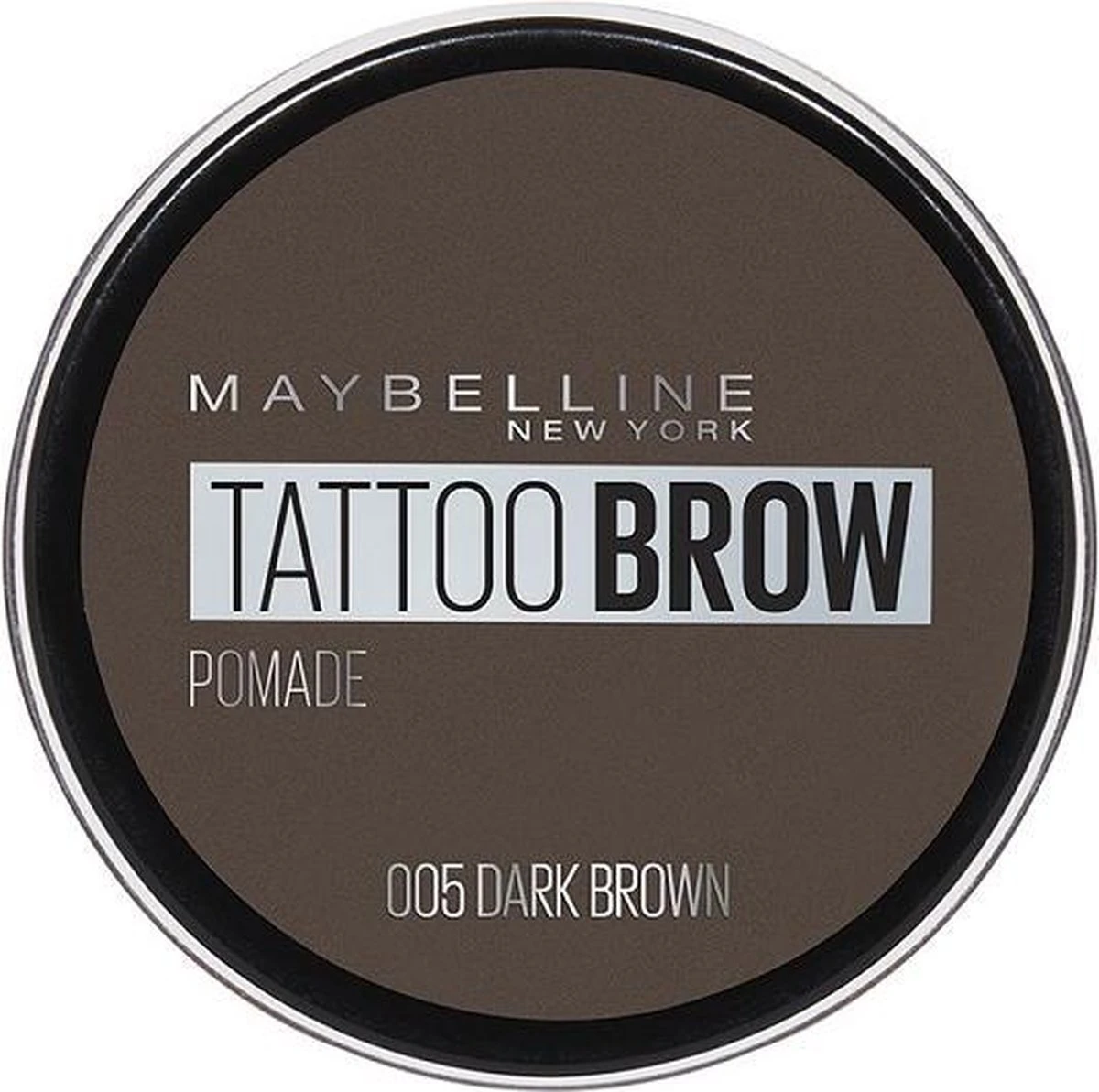 Maybelline Tattoo Brow Lasting Color Pomade - 05 Dark Brown 3 Maybelline Tattoo Brow Lasting Color Pomade - 05 Dark Brown - Afbeelding 3