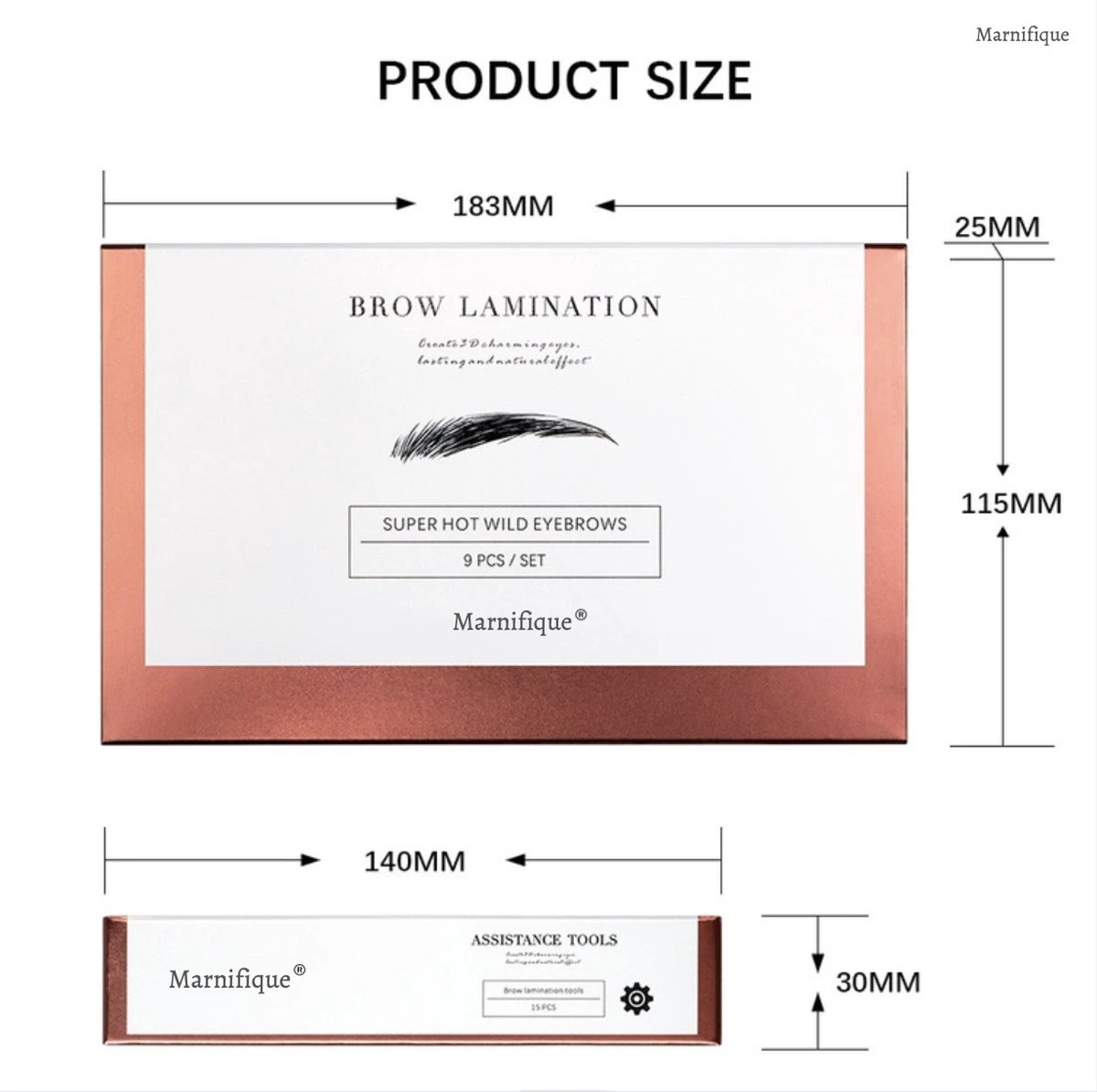 Marnifique® Professional Brow Lamination Kit - Starterkit - Eyebrow Lamination - Wenkbrauwgel - Wenkbrauw Borstel - Wenkbrauw Lift - Brow Soap - Brow Bar 7 Marnifique® Professional Brow Lamination Kit - Starterkit - Eyebrow Lamination - Wenkbrauwgel - Wenkbrauw Borstel - Wenkbrauw Lift - Brow Soap - Brow Bar - Afbeelding 7