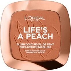 L’Oréal Paris Make-Up Designer Wake Up & Glow Blush - 01 Life's A Peach - Blush -Cosmetisch Korting 1200x1198 4
