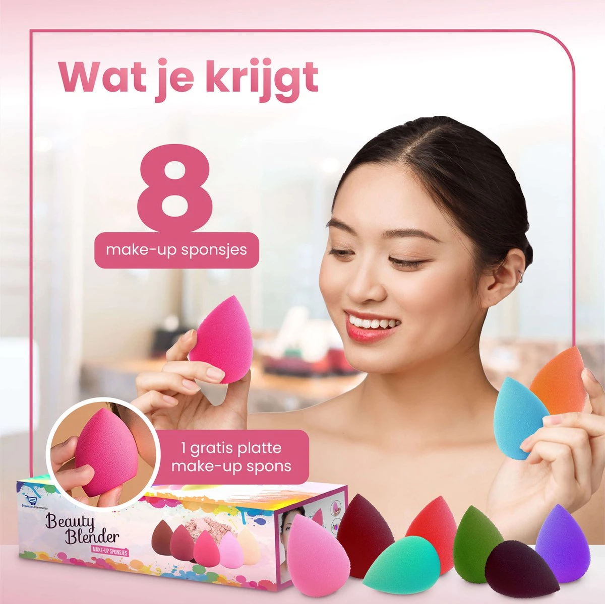 Beauty Blender - Make-up Sponsjes - Spons - 8 Stuks - Zacht & Perfecte Vorm! 6 Beauty Blender - Make-up Sponsjes - Spons - 8 Stuks - Zacht & Perfecte Vorm! - Afbeelding 6