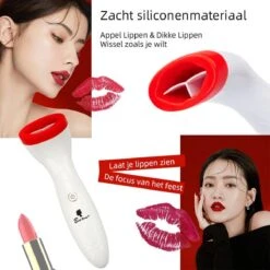 BenjaBeauty Lip Plumper - Lippen - Lipstick - Lippenbalsem - Rood - Wit -Cosmetisch Korting 1200x1200 192