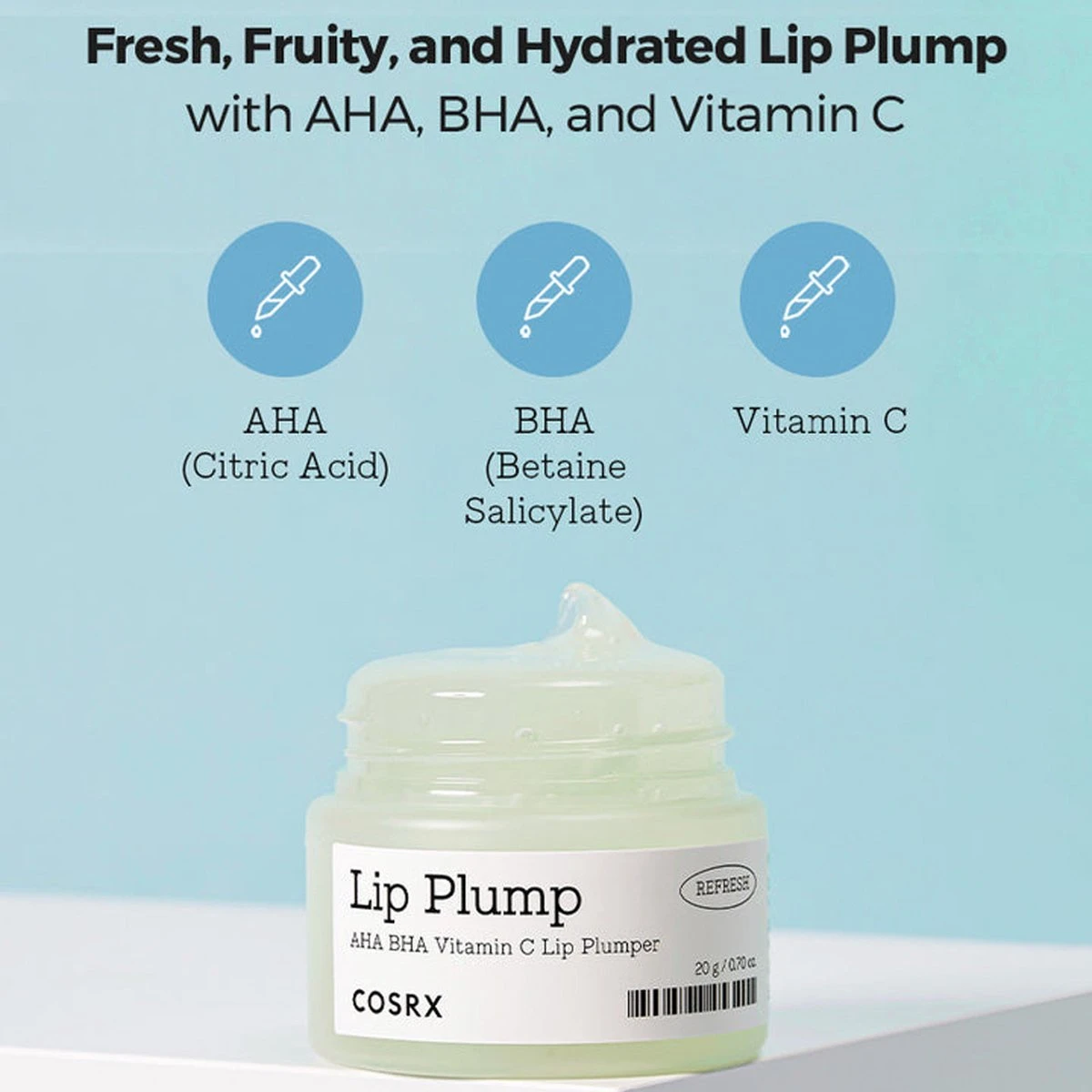 COSRX Refresh AHA BHA Vitamin C Lip Plumper 20 G 20gr 3 COSRX Refresh AHA BHA Vitamin C Lip Plumper 20 G 20gr - Afbeelding 3
