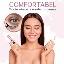 Magnetische Wimpers Met Eyeliner Set - Magnetic Lashes - Magneet - 10 Sets Nepwimpers Met 2 Eyeliners En 1 Applicator - Zwart -Cosmetisch Korting 1200x1200 380