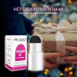 ProductPlanet Premium Wenkbrauw Stempel - Wenkbrauw Sjabloon - Wenkbrauwstempel - Brow Stamp - 10 Sjablonen - Borsteltje - Herbruikbaar - Waterdicht - Cadeau Voor Haar - Mediumbruin -Cosmetisch Korting 1200x1200 529