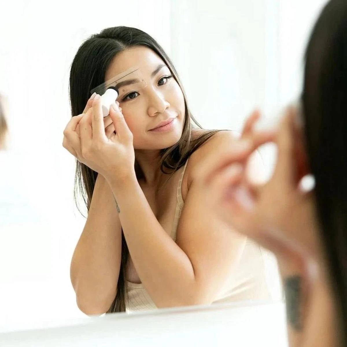 ProductPlanet Premium Wenkbrauw Stempel - Wenkbrauw Sjabloon - Wenkbrauwstempel - Brow Stamp - 10 Sjablonen - Borsteltje - Herbruikbaar - Waterdicht - Cadeau Voor Haar - Zwart 2 ProductPlanet Premium Wenkbrauw Stempel - Wenkbrauw Sjabloon - Wenkbrauwstempel - Brow Stamp - 10 Sjablonen - Borsteltje - Herbruikbaar - Waterdicht - Cadeau Voor Haar - Zwart - Afbeelding 2