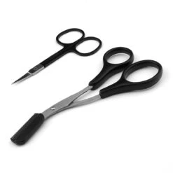 Wenkbrauw Trimmer Set - 8-delig – Met Epileer Pincet, 2x Wenkbrauw Schaartje, 2x Wenkbrauwmesje, Wenkbrauw Borstel, Wenkbrauwpotlood, Spoolie – In Stevige Etui - Zwart -Cosmetisch Korting 1200x1200 595