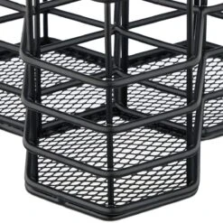 Relaxdays Make-up Kwastenhouder 3 Vakken - Pennenbakje Metaal - Pennenhouder - Cosmetica - Zwart -Cosmetisch Korting 1200x1200 635