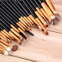 Evvie 20-delige Make-up Kwasten Set - Goud Zwart 10 Evvie 20-delige Make-up Kwasten Set - Goud Zwart -Cosmetisch Korting 1200x1200 662