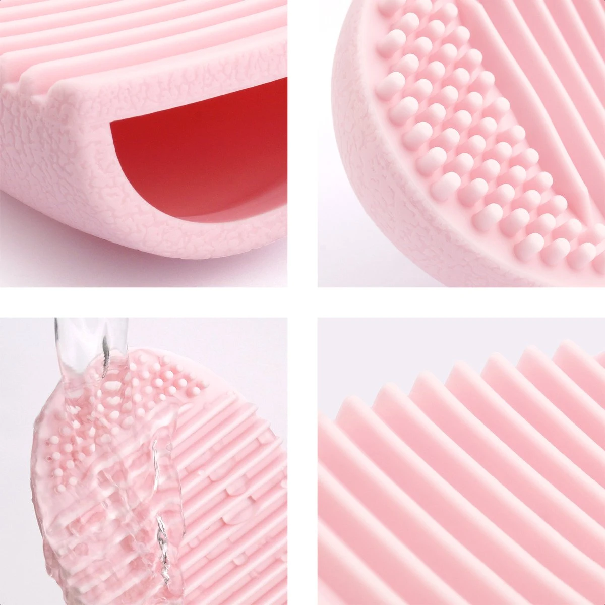 Make Up Kwasten Reiniger - Brush Cleaner - Roze 3 Make Up Kwasten Reiniger - Brush Cleaner - Roze - Afbeelding 3