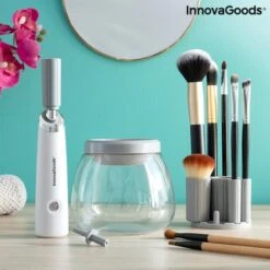 Innovagoods Luxe Make-up Kwastenreiniger - Elektrisch - Reinigen én Drogen - Draadloos - Make-up Borstels Schoonmaken -Cosmetisch Korting 1200x1200 760