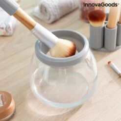 Innovagoods Luxe Make-up Kwastenreiniger - Elektrisch - Reinigen én Drogen - Draadloos - Make-up Borstels Schoonmaken -Cosmetisch Korting 1200x1200 761