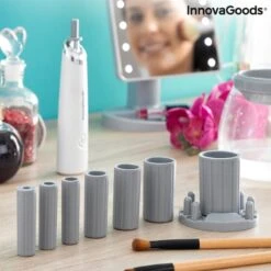 Innovagoods Luxe Make-up Kwastenreiniger - Elektrisch - Reinigen én Drogen - Draadloos - Make-up Borstels Schoonmaken -Cosmetisch Korting 1200x1200 765