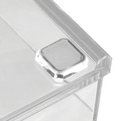 Relaxdays Make-up Organizer Klein - Stapelbaar - Sieradendoosje - Cosmetica - Opbergbox - Doorzichtig -Cosmetisch Korting 1200x1200 797