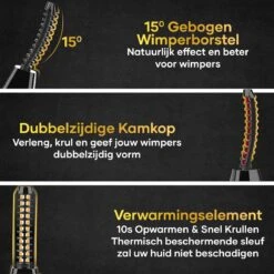 MoreWomen® Elektrische Wimperkruller - Wimperkruller - Verwarmd - Wimper Lift - Incl. Wimperborstel -Cosmetisch Korting 1200x1200 910