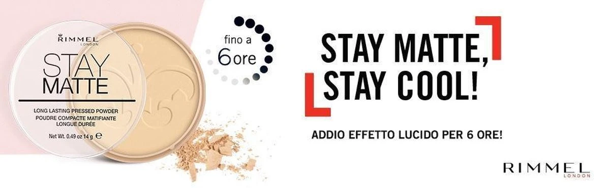 Rimmel London Stay Matte Pressed Powder - 001 Transparent - Powder 6 Rimmel London Stay Matte Pressed Powder - 001 Transparent - Powder - Afbeelding 6