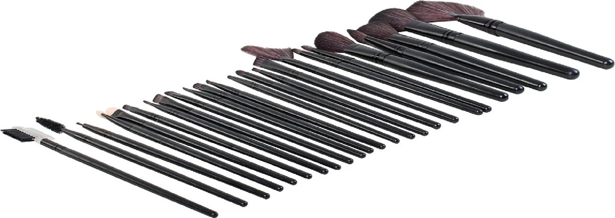 Borvat® | Professionele 24-Delige Make-Up Kwastenset | Cosmetica Visagie Makeup Kwasten Set | Mascara/Oogschaduw/Concealer/Foundation/Blush/Eyeliner/Highlighter/Poederkwast Beauty Brush | Contourkwast Make | Borstels | Penselen | Met Luxe Opberg Etu 5 Borvat® | Professionele 24-Delige Make-Up Kwastenset | Cosmetica Visagie Makeup Kwasten Set | Mascara/Oogschaduw/Concealer/Foundation/Blush/Eyeliner/Highlighter/Poederkwast Beauty Brush | Contourkwast Make | Borstels | Penselen | Met Luxe Opberg Etu - Afbeelding 5