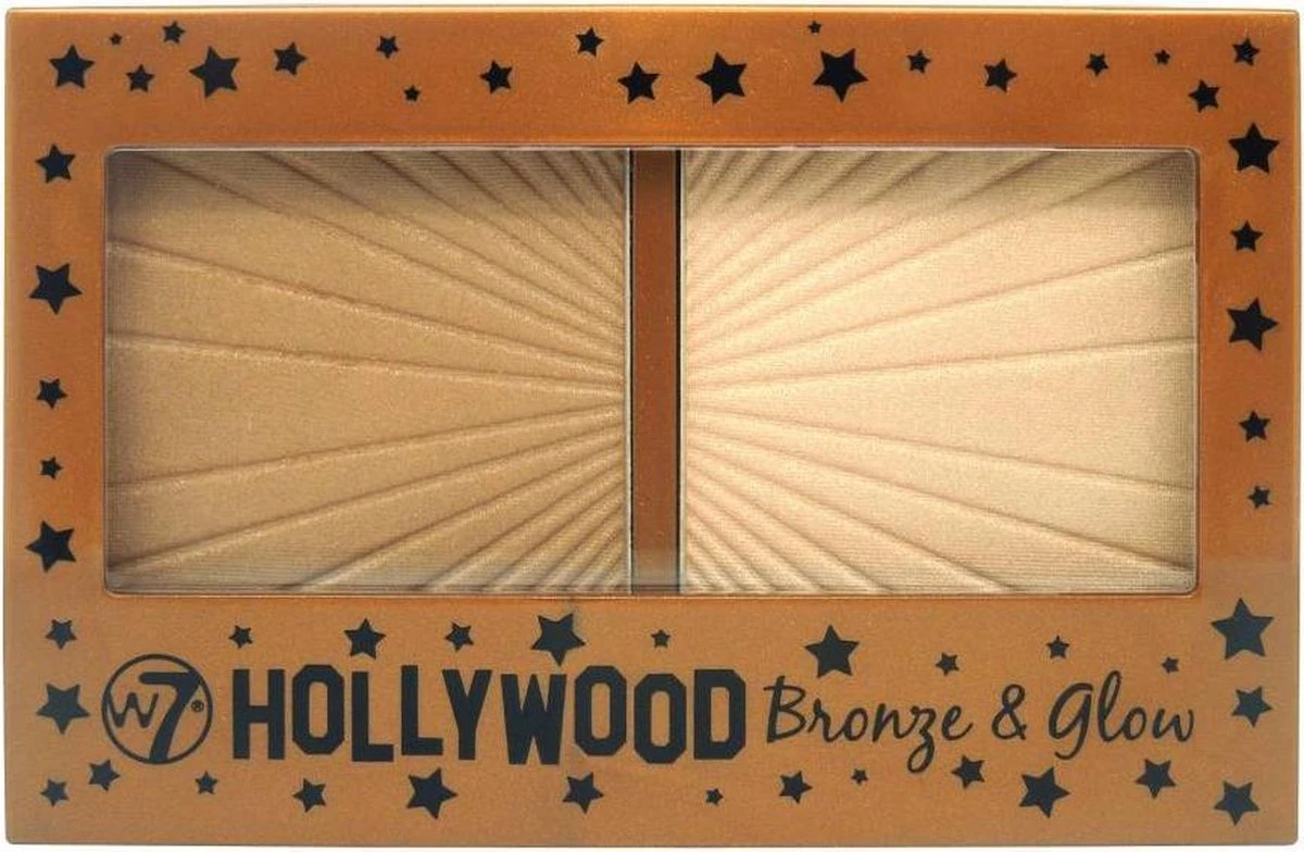 W7 Hollywood Bronze & Glow Bronzing Poeder 1 W7 Hollywood Bronze & Glow Bronzing Poeder