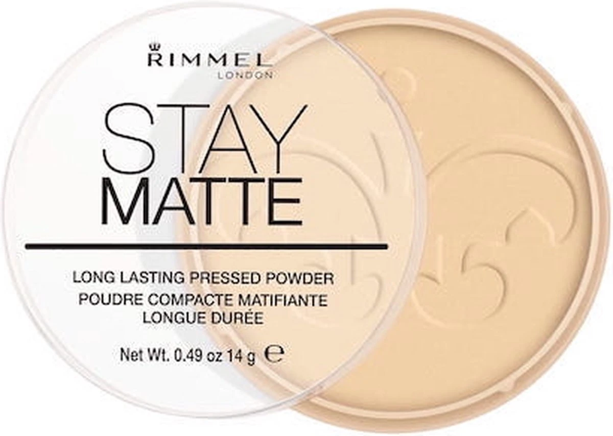 Rimmel London Stay Matte Pressed Powder - 001 Transparent - Powder 18 Rimmel London Stay Matte Pressed Powder - 001 Transparent - Powder - Afbeelding 18