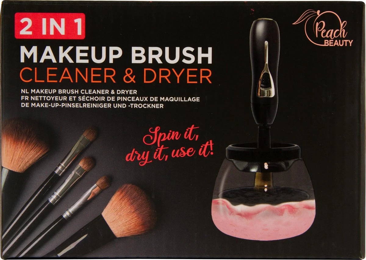 Peach Beauty® 2-in-1 Brush Cleaner - Make Up Kwasten Reiniger - Reiniger En Droger Voor Make-up Kwasten 2 Peach Beauty® 2-in-1 Brush Cleaner - Make Up Kwasten Reiniger - Reiniger En Droger Voor Make-up Kwasten - Afbeelding 2