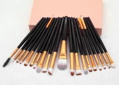 Evvie 20-delige Make-up Kwasten Set - Goud Zwart 11 Evvie 20-delige Make-up Kwasten Set - Goud Zwart -Cosmetisch Korting 1200x859 1