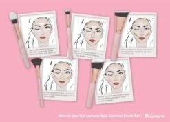 Lamora Make-up Kwasten Set - Contour - Lamora Proffecioneel - 5 Delig Kwasten In Luxe Koker -Cosmetisch Korting 1200x862