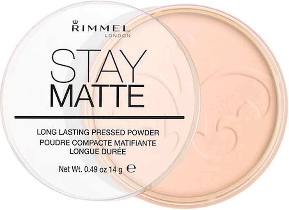 Rimmel London Rimmel - Stay Matte Matte Pressed Powder 14 G 002 Pink Blossom - 10 Rimmel London Rimmel - Stay Matte Matte Pressed Powder 14 G 002 Pink Blossom - - Afbeelding 10