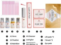 Merkloos Upgraded Wimper Lifting Set - Lash Lift Kit- Extra Uitgebreide Editie - 45 Delig -Cosmetisch Korting 1200x874