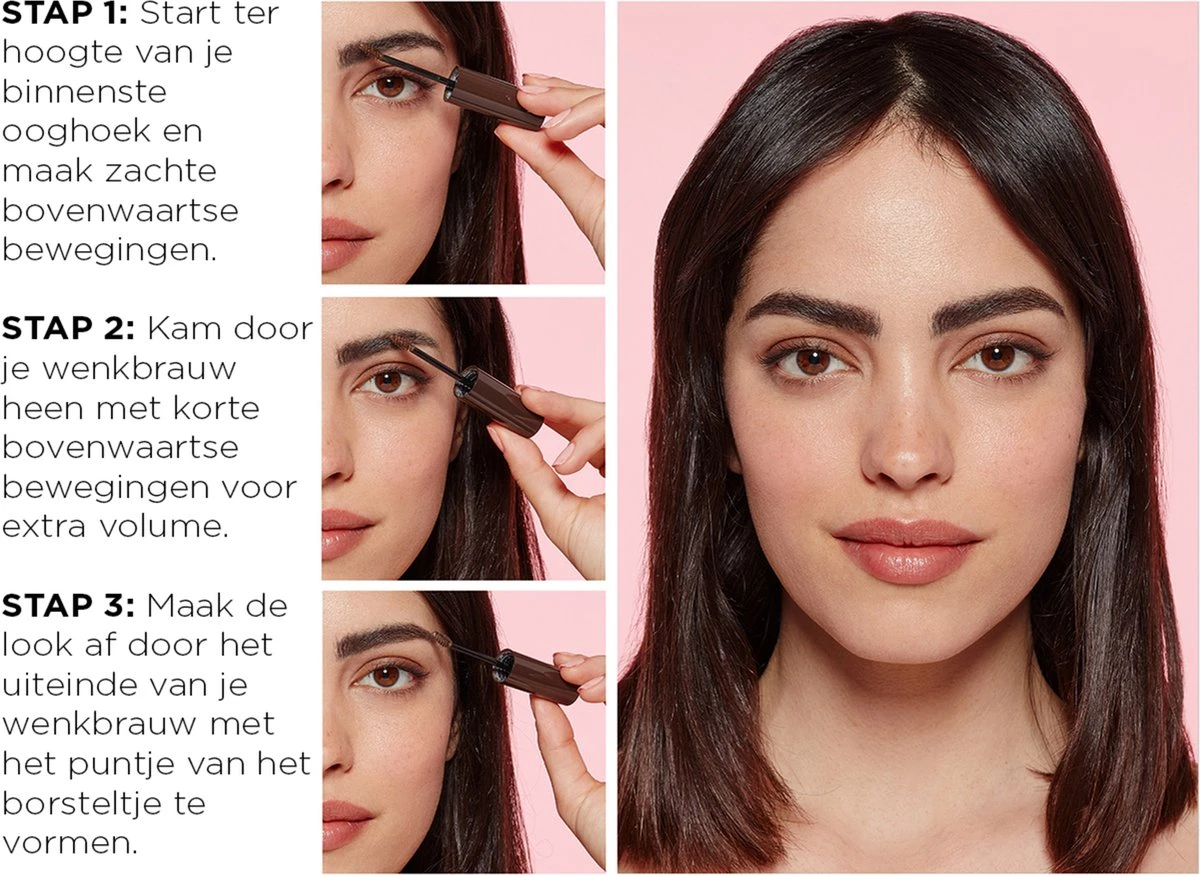 L’Oréal Paris Brow Artist Plumper Wenkbrauwmascara - 04 Dark Brunett 3 L’Oréal Paris Brow Artist Plumper Wenkbrauwmascara - 04 Dark Brunett - Afbeelding 3