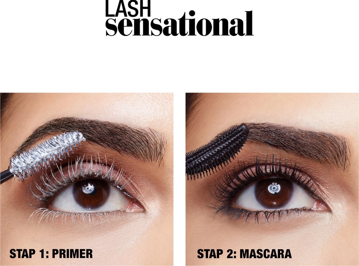 Maybelline Lash Sensational Volume Mascara - Very Black - Zwart 6 Maybelline Lash Sensational Volume Mascara - Very Black - Zwart - Afbeelding 6