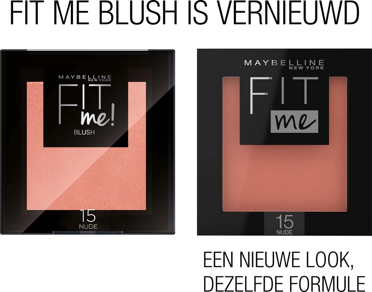 Maybelline Fit Me Blush - 50 Wine - Natuurlijk Ogende Rouge - 4.5 Gr 2 Maybelline Fit Me Blush - 50 Wine - Natuurlijk Ogende Rouge - 4.5 Gr - Afbeelding 2