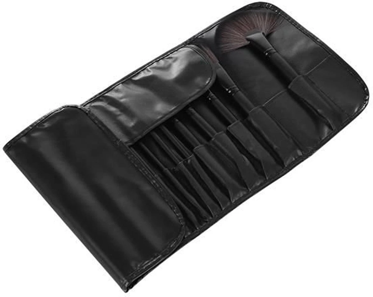 Make-up Kwasten Set - Professionele Kwasten - 24-delig Met Tasje - Cosmetica Kwasten - Zwart - Rheme 10 Make-up Kwasten Set - Professionele Kwasten - 24-delig Met Tasje - Cosmetica Kwasten - Zwart - Rheme - Afbeelding 10