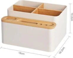 LYVION Make-up En Bureau Organizer - Kunststof En Bamboe 14 LYVION Make-up En Bureau Organizer - Kunststof En Bamboe -Cosmetisch Korting 1200x963 1