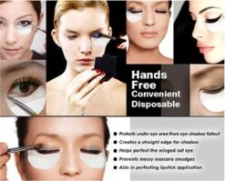 WiseGoods - Premium Oogschaduw Pads - Eye Pads Wimper Extensions - Oog Pads - Eye Patches - Make Up - 10 Stuks -Cosmetisch Korting 1200x967 1