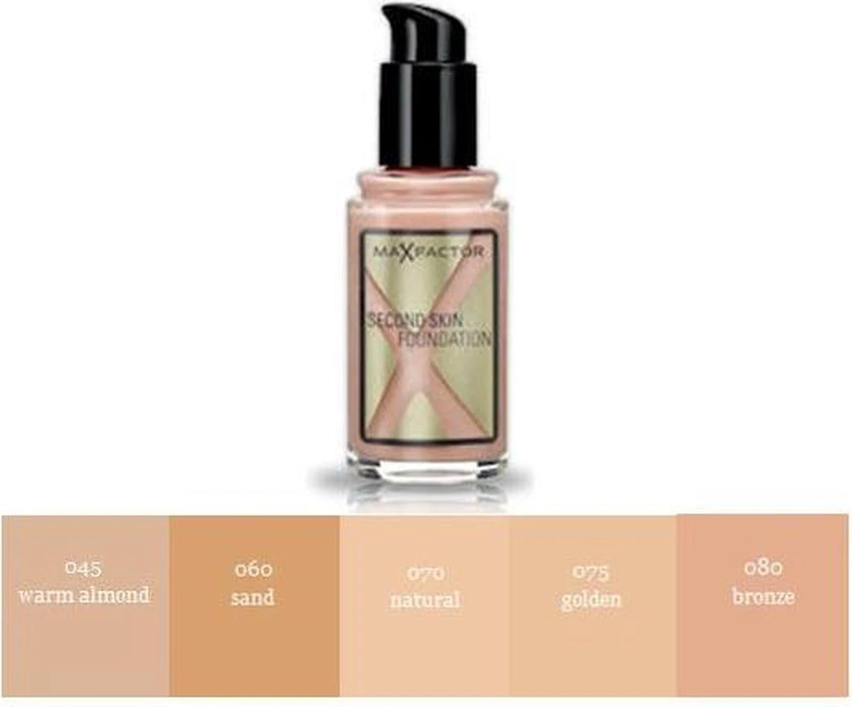 Max Factor Second Skin Foundation - 070 Natural 2 Max Factor Second Skin Foundation - 070 Natural - Afbeelding 2