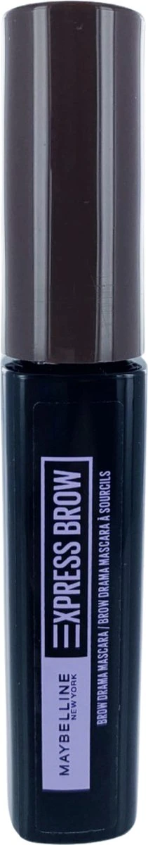 Maybelline Brow Drama Sculpting Wenkbrauw Mascara - Dark Brown 4 Maybelline Brow Drama Sculpting Wenkbrauw Mascara - Dark Brown - Afbeelding 4