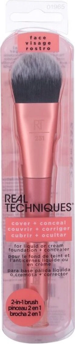 Real Techniques Dual Ended Brush - Cover & Conceal -Cosmetisch Korting 263x1200 1