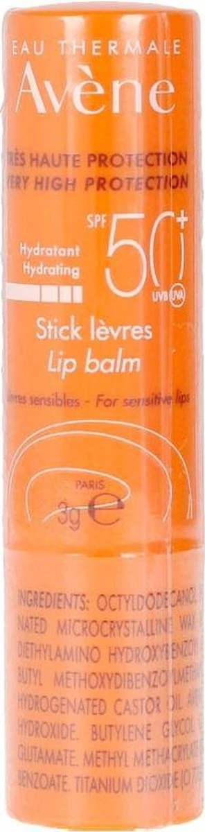 Avène Zonnebrand Lipstick SPF 50+ 3 Gram 1 Avène Zonnebrand Lipstick SPF 50+ 3 Gram