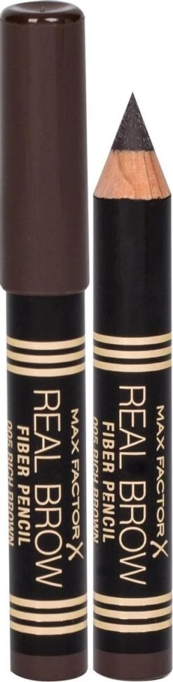 Max Factor Real Brow Eyebrow Pencil Wenkbrauwpotlood - 005 Rich Brown -Cosmetisch Korting 305x1200 1