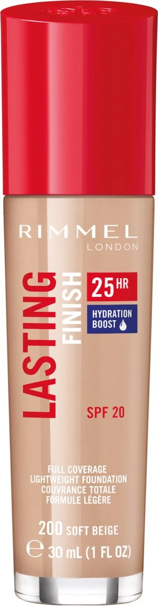 Rimmel London Lasting Finish Foundation - 200 Soft Beige 15 Rimmel London Lasting Finish Foundation - 200 Soft Beige - Afbeelding 15