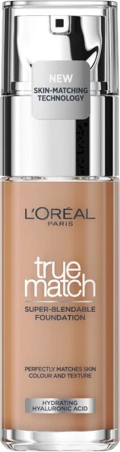 L’Oréal Paris - True Match Foundation - 7.5D/W - Natuurlijk Dekkende Foundation Met Hyaluronzuur En SPF 16 - 30 Ml