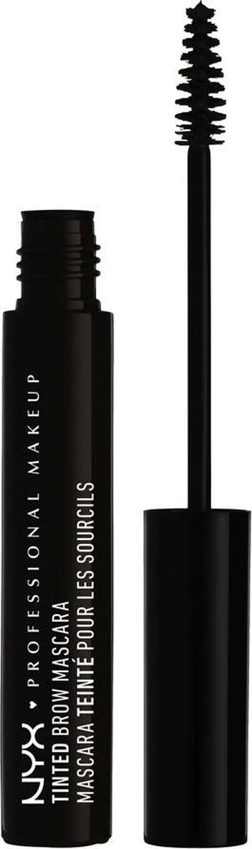 NYX Professional Makeup Tinted Brow Mascara - Black TBM05 - Wenkbrauw Mascara - 6,2 Gr 2 NYX Professional Makeup Tinted Brow Mascara - Black TBM05 - Wenkbrauw Mascara - 6,2 Gr - Afbeelding 2