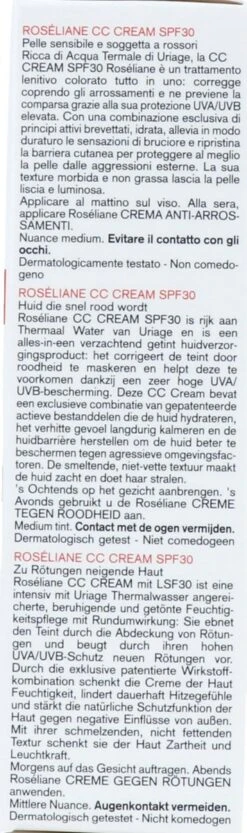 Uriage Roséliane Cc Crème Spf30 -Cosmetisch Korting 356x1200