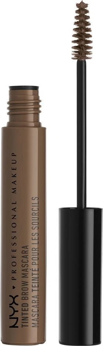 NYX Professional Makeup Tinted Brow Mascara - Chocolate TBM02 - Wenkbrauwgel 3 NYX Professional Makeup Tinted Brow Mascara - Chocolate TBM02 - Wenkbrauwgel - Afbeelding 3