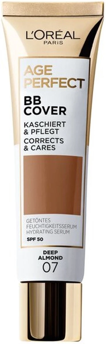 L'Oréal Paris Fond De Teint Age Perfect BB Cover 07 Deep Almond 1 L'Oréal Paris Fond De Teint Age Perfect BB Cover 07 Deep Almond